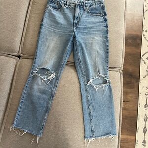 Good American Light Blue Distressed Women's Jeans